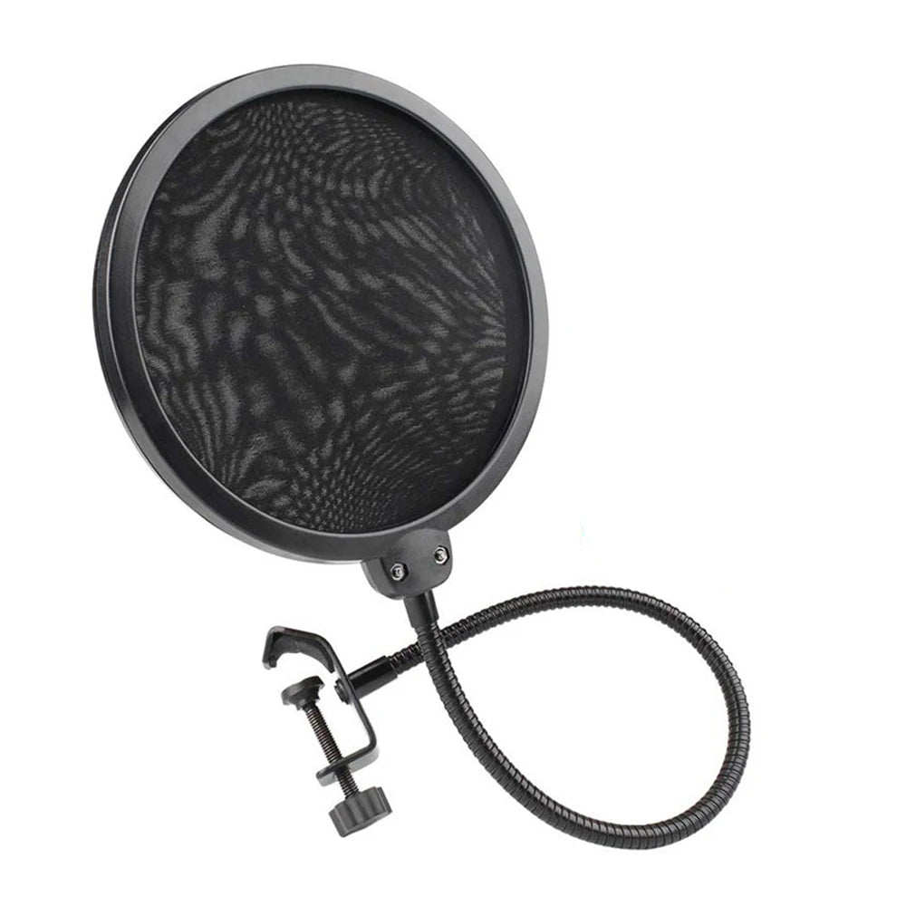 Microphone Pop Filter Shield Dual Layered Wind Pop Screen