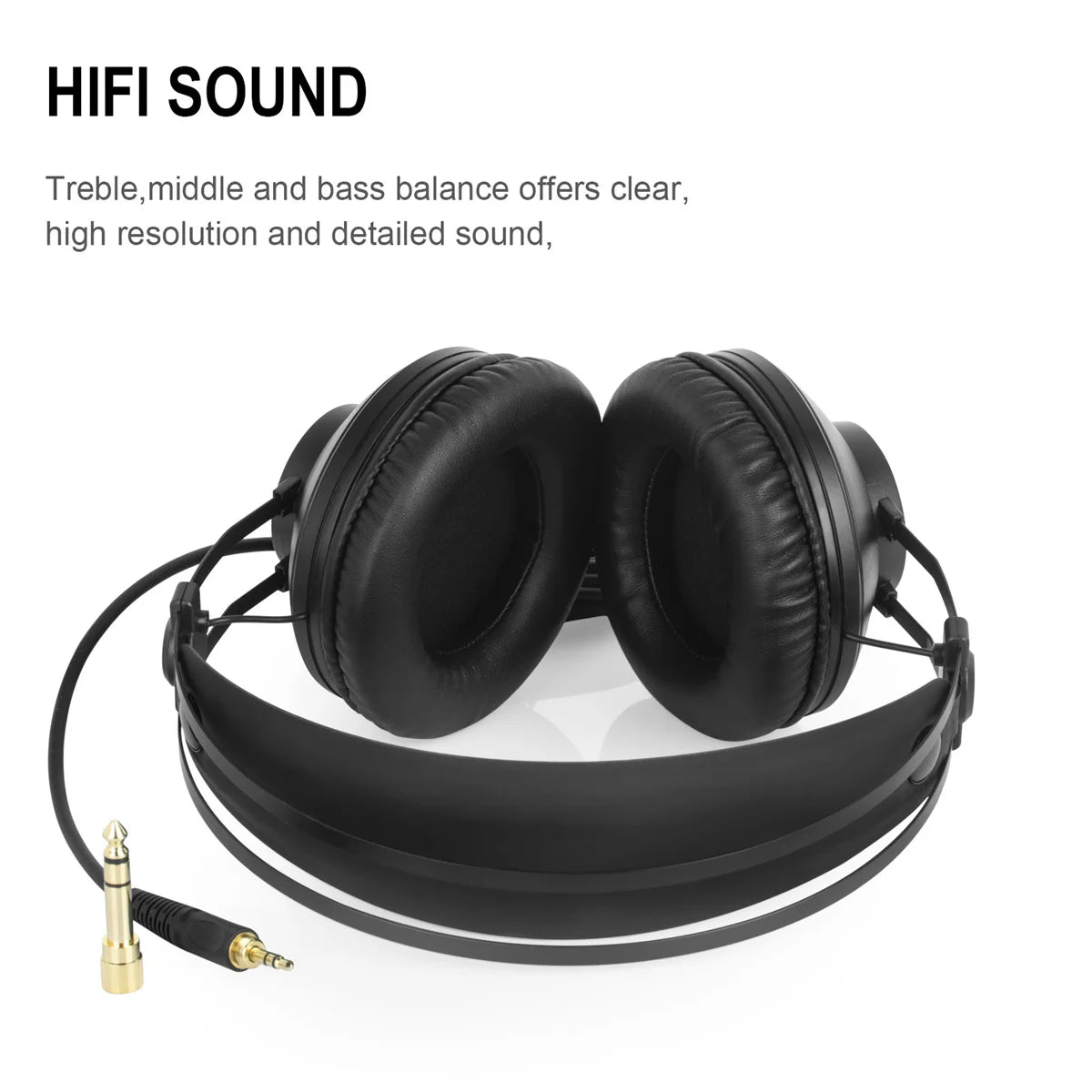 Studio Monitor Headphones Wired Over Ear