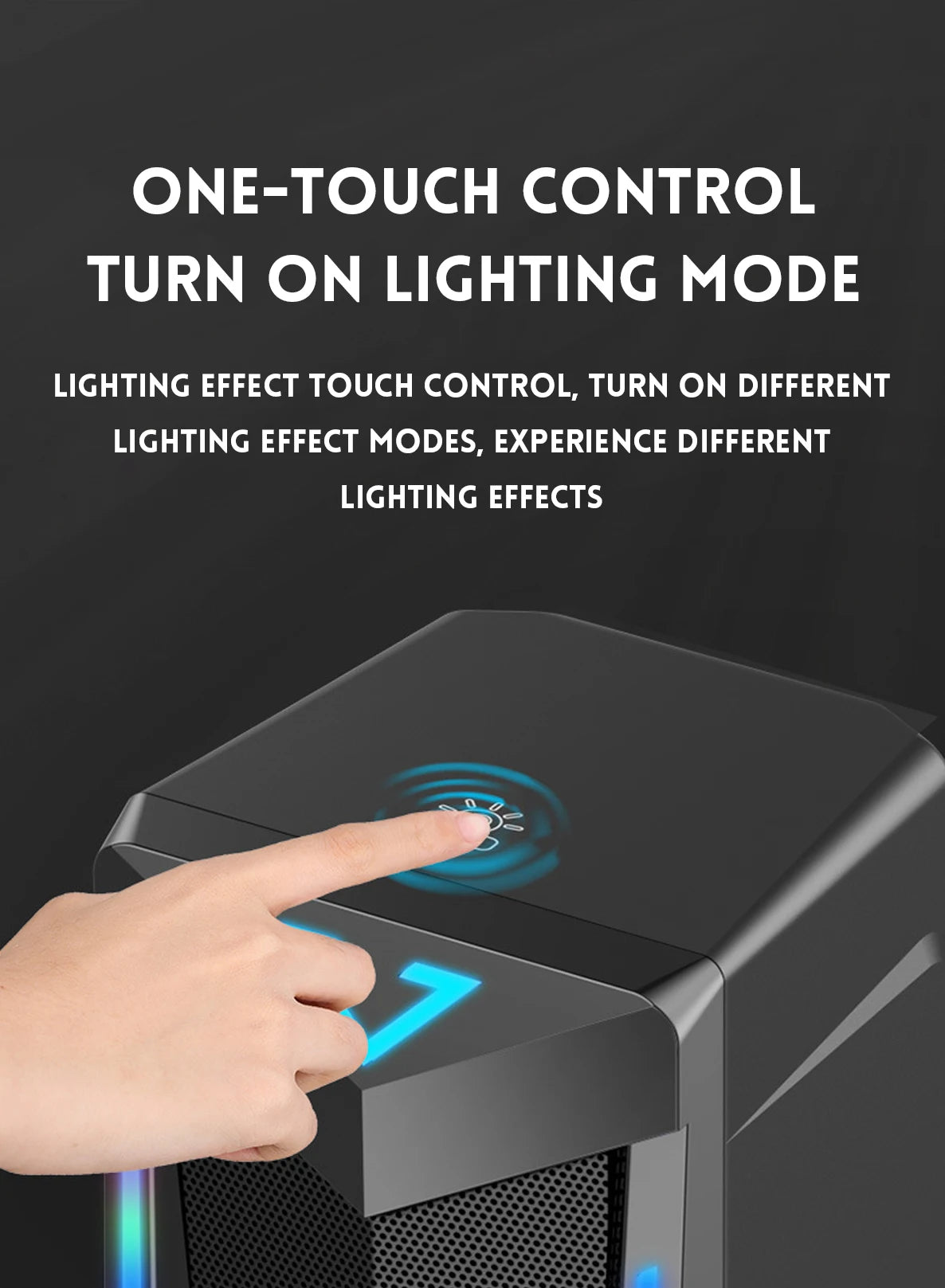 Bluetooth RGB computer speaker with LED ambient