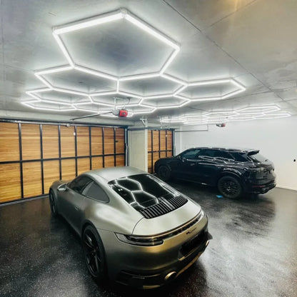 Honeycomb Ceiling Light for Workshop