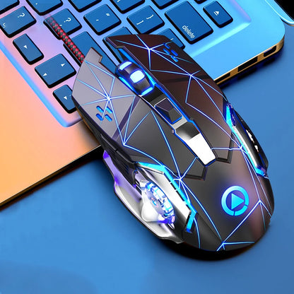 USB Wired Gaming Mouse 6 Button Backlit Ergonomic