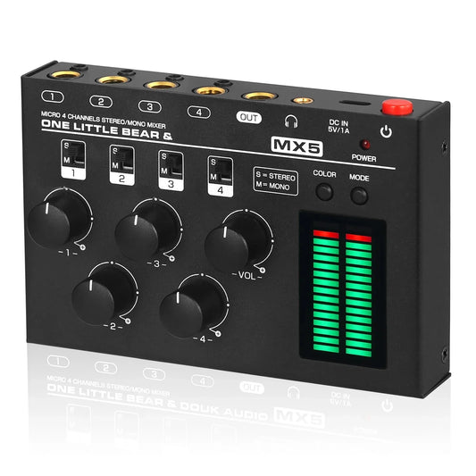Channel Stereo Audio Mixer Mini