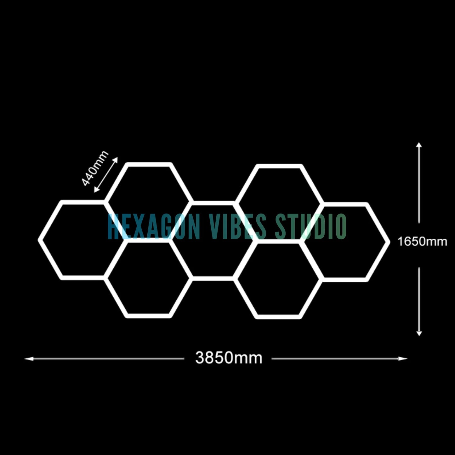 Honeycomb Ceiling Light for Workshop