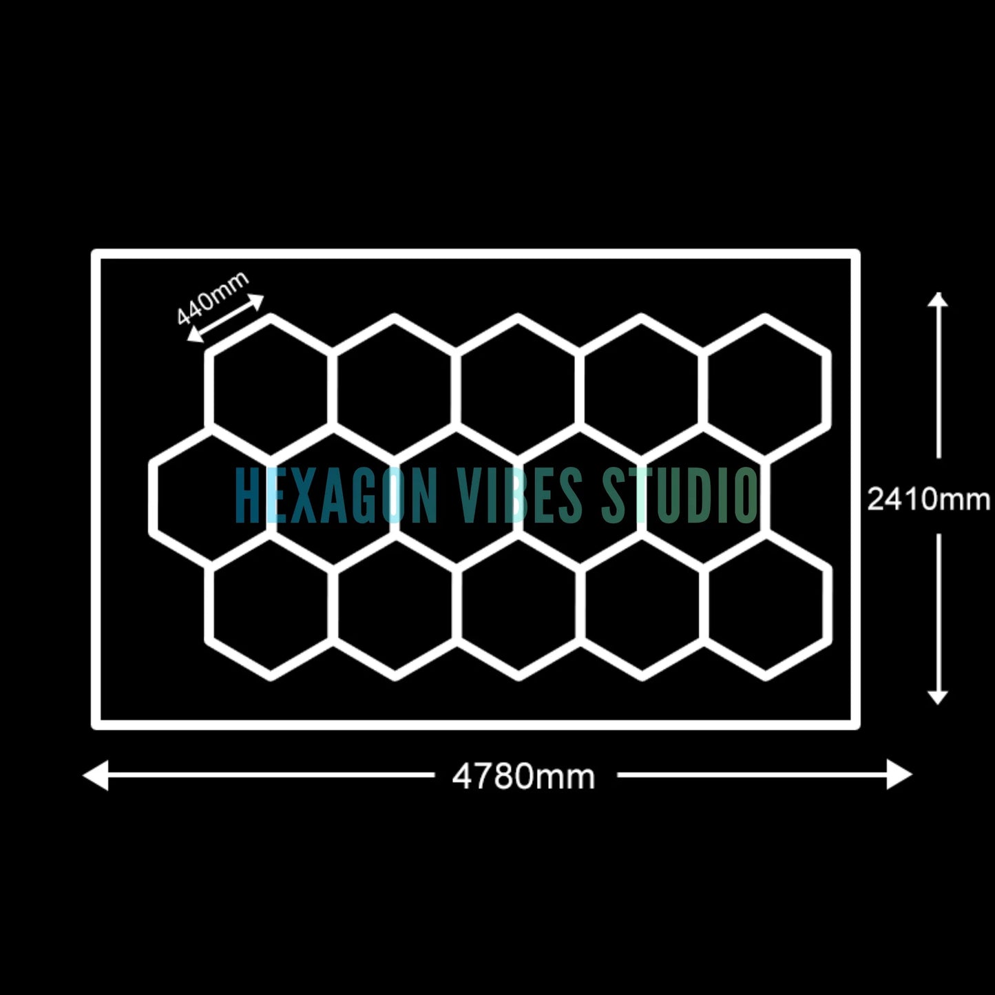 Honeycomb Ceiling Light for Workshop