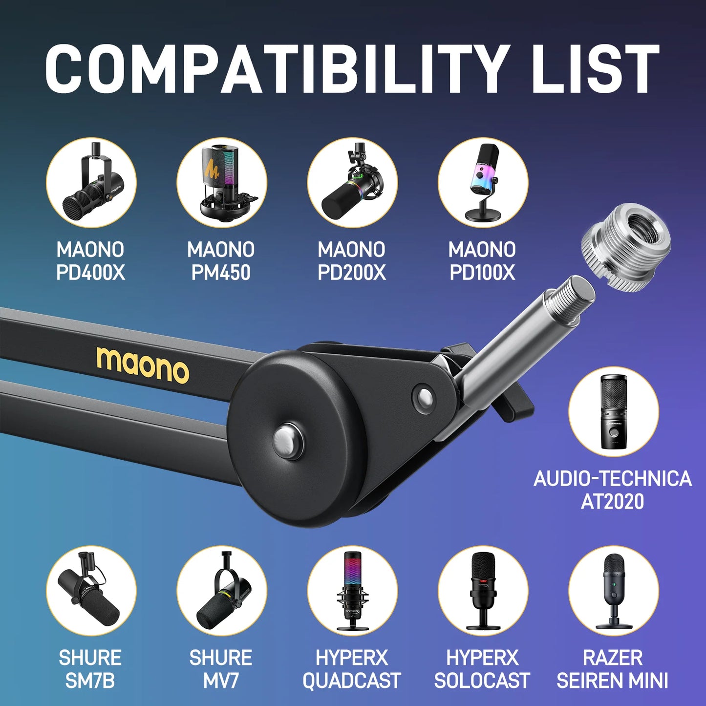 Metal Suspension Mic Stand