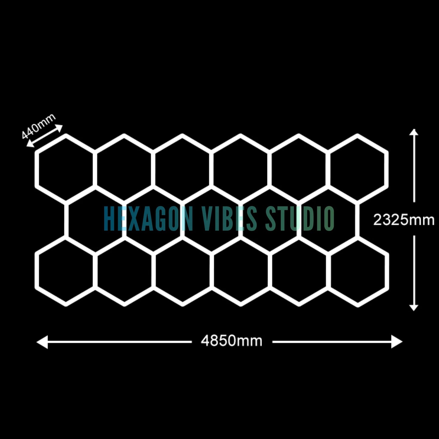 Honeycomb Ceiling Light for Workshop