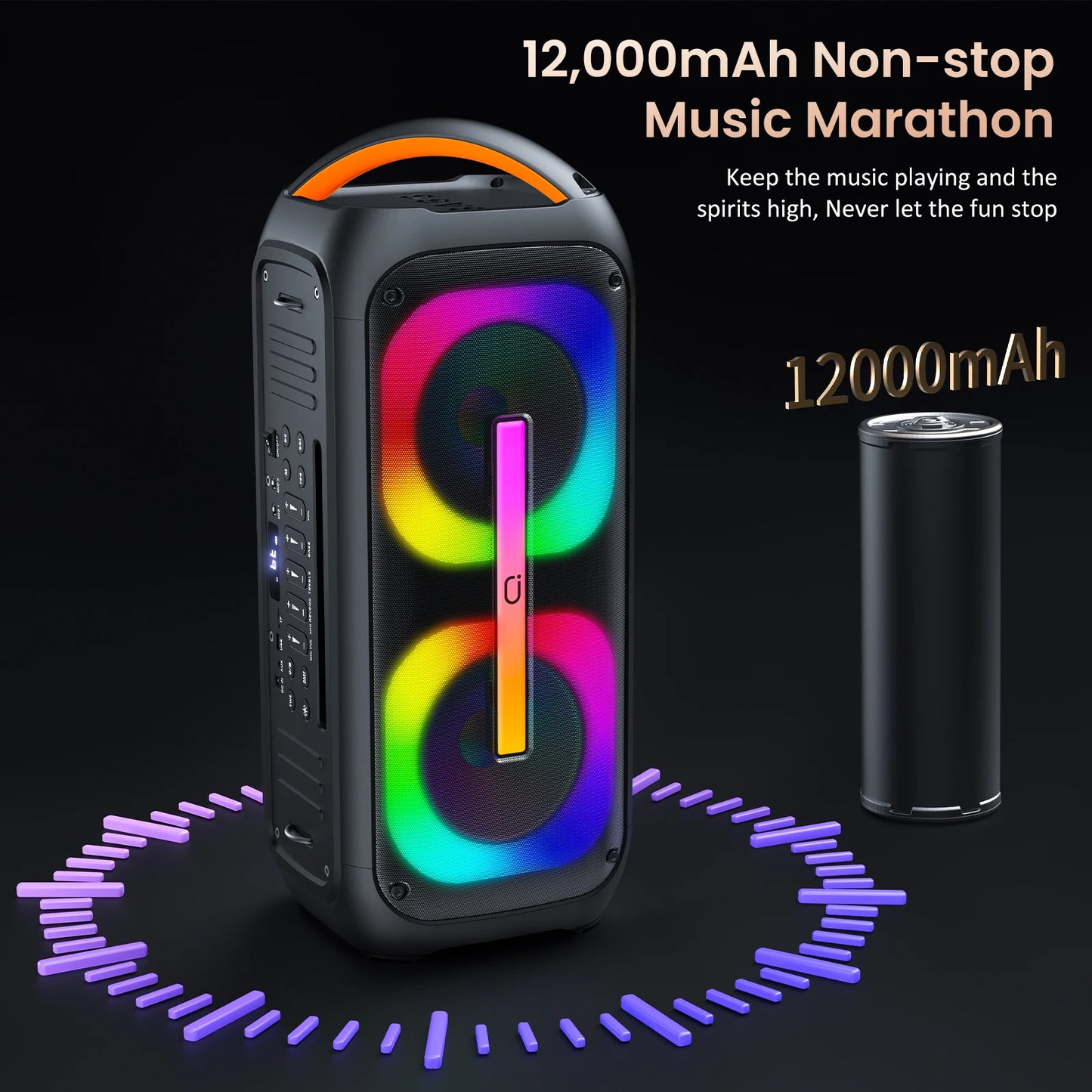 Karaoke Machine with 2 Wireless Microphones