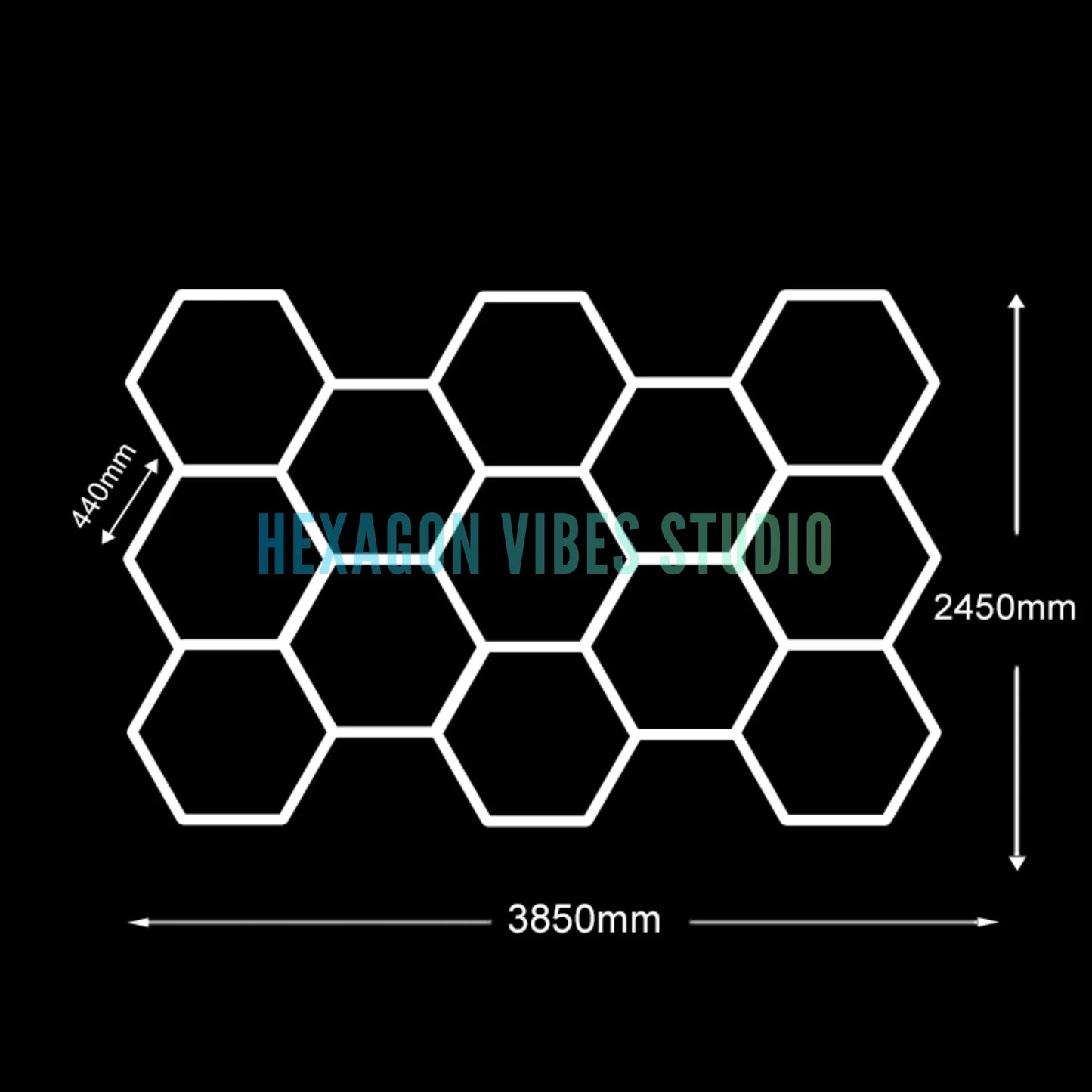 Honeycomb Ceiling Light for Workshop