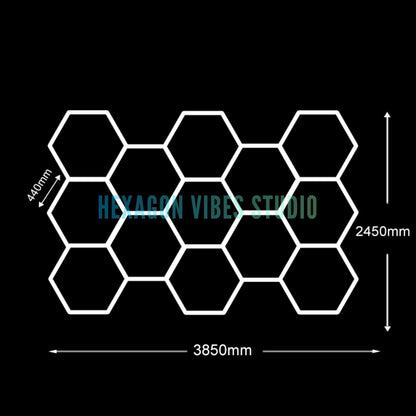 Honeycomb Ceiling Light for Workshop
