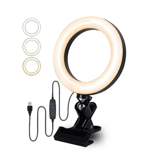 Clip-on ring light lighting kit, phone selfie light