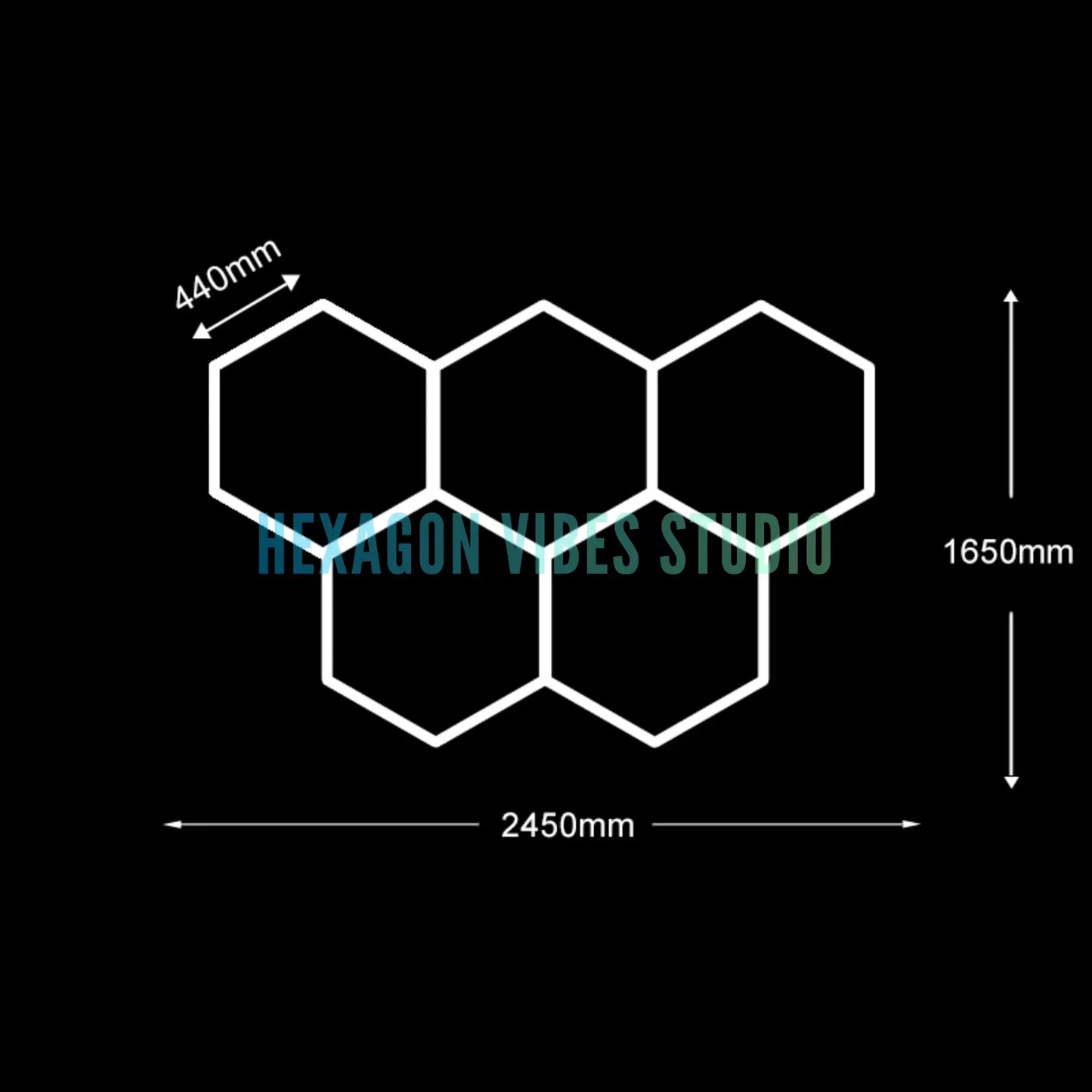 Honeycomb Ceiling Light for Workshop