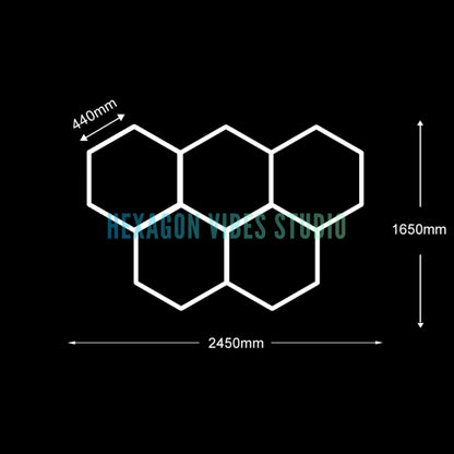 Honeycomb Ceiling Light for Workshop