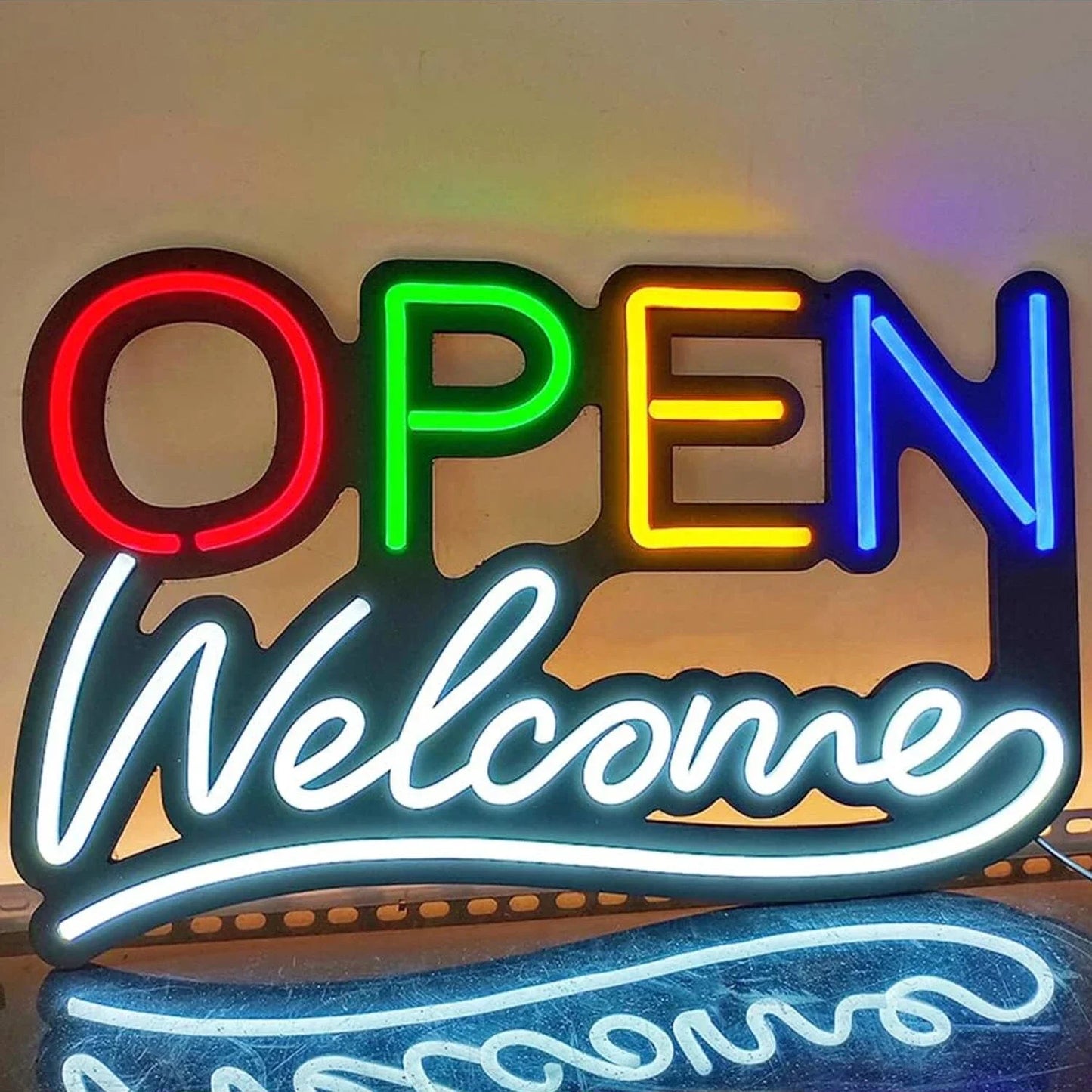 Open Neon Sign Wall Mounted Neon Lights