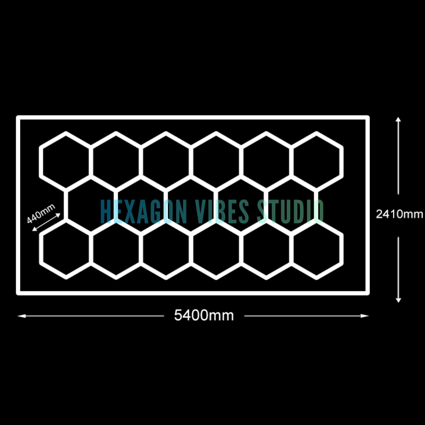 Honeycomb Ceiling Light for Workshop