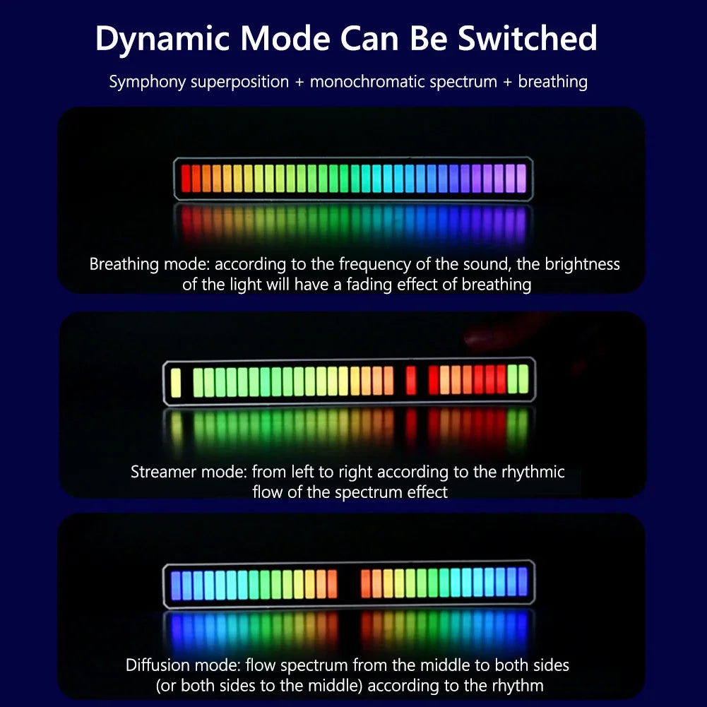 RGB LED Strip Light Music Sound Control