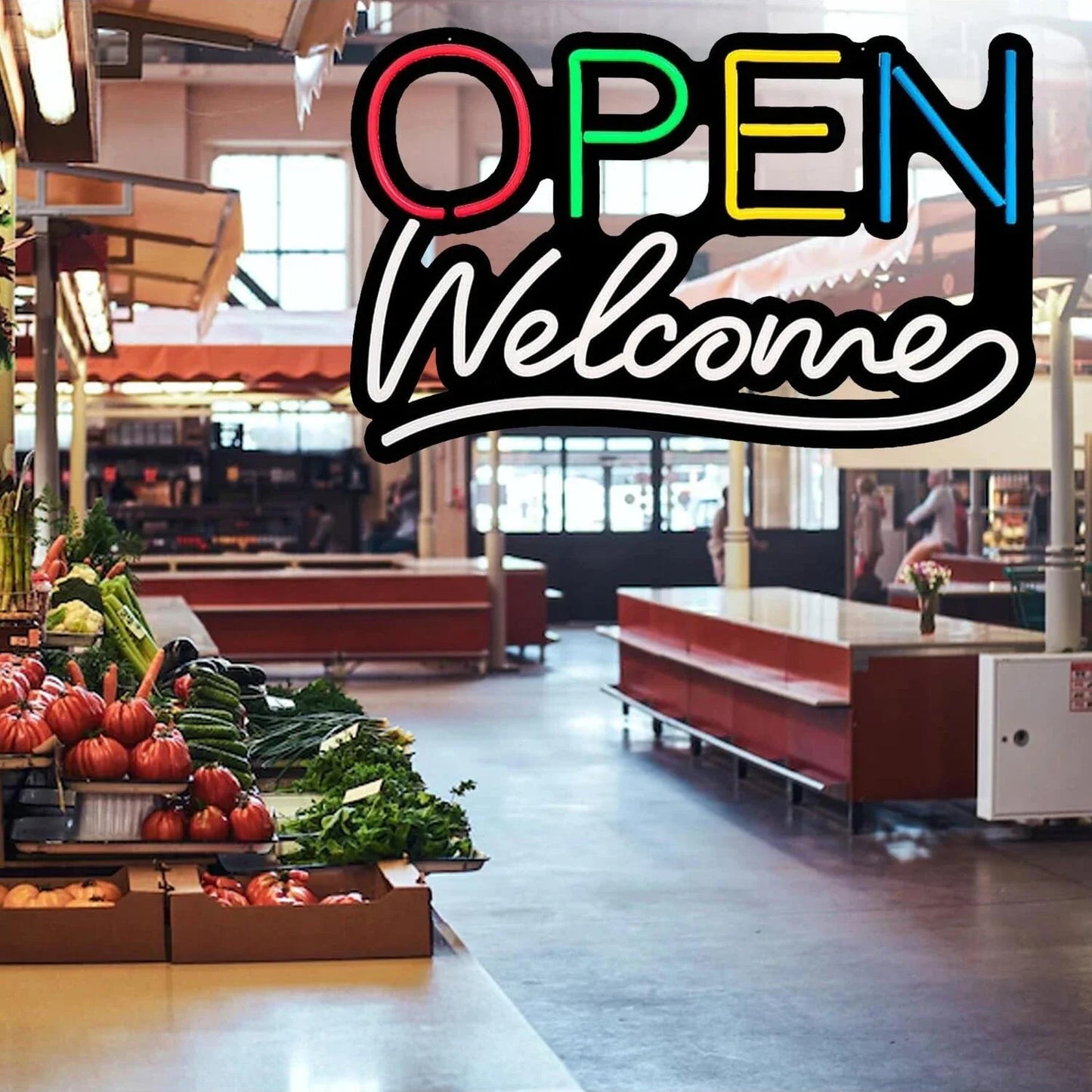 Open Neon Sign Wall Mounted Neon Lights