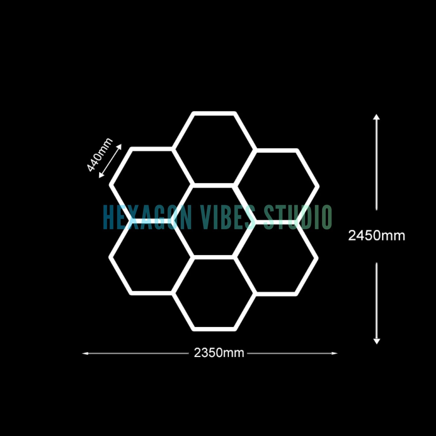 Honeycomb Ceiling Light for Workshop
