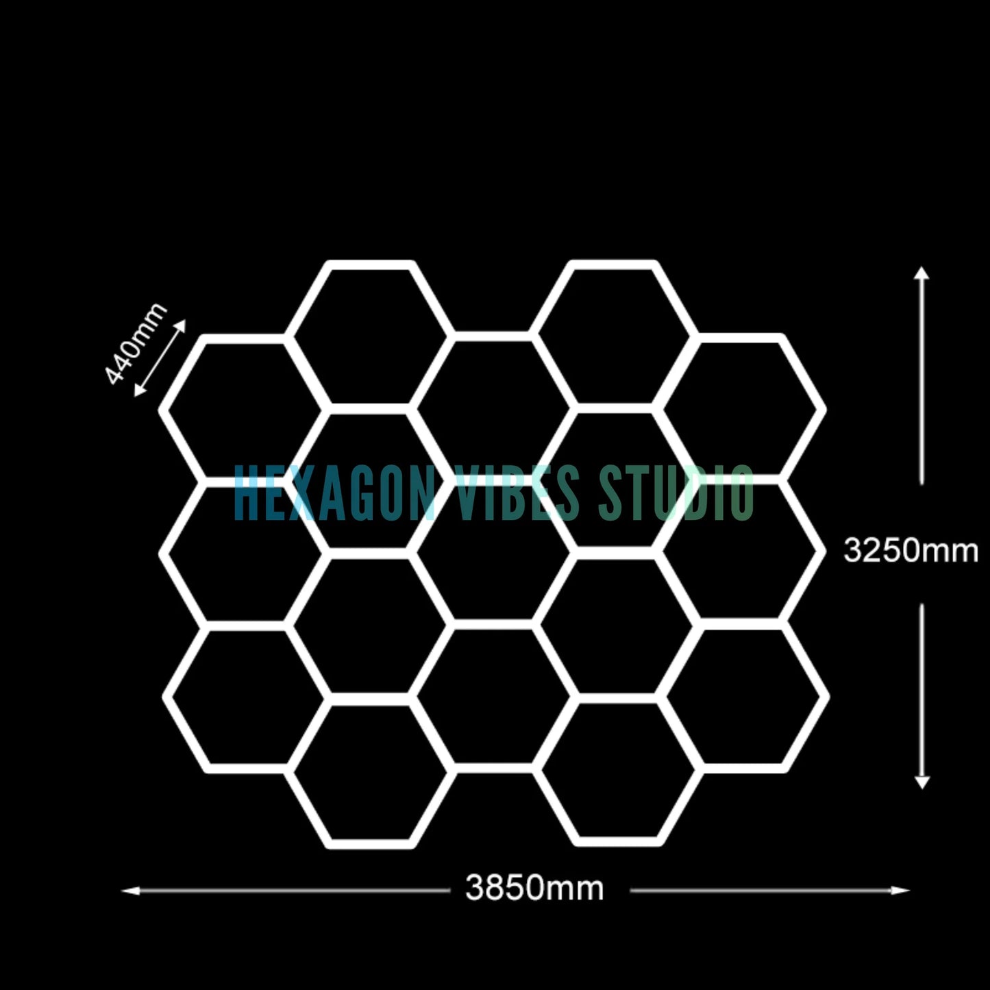 Honeycomb Ceiling Light for Workshop