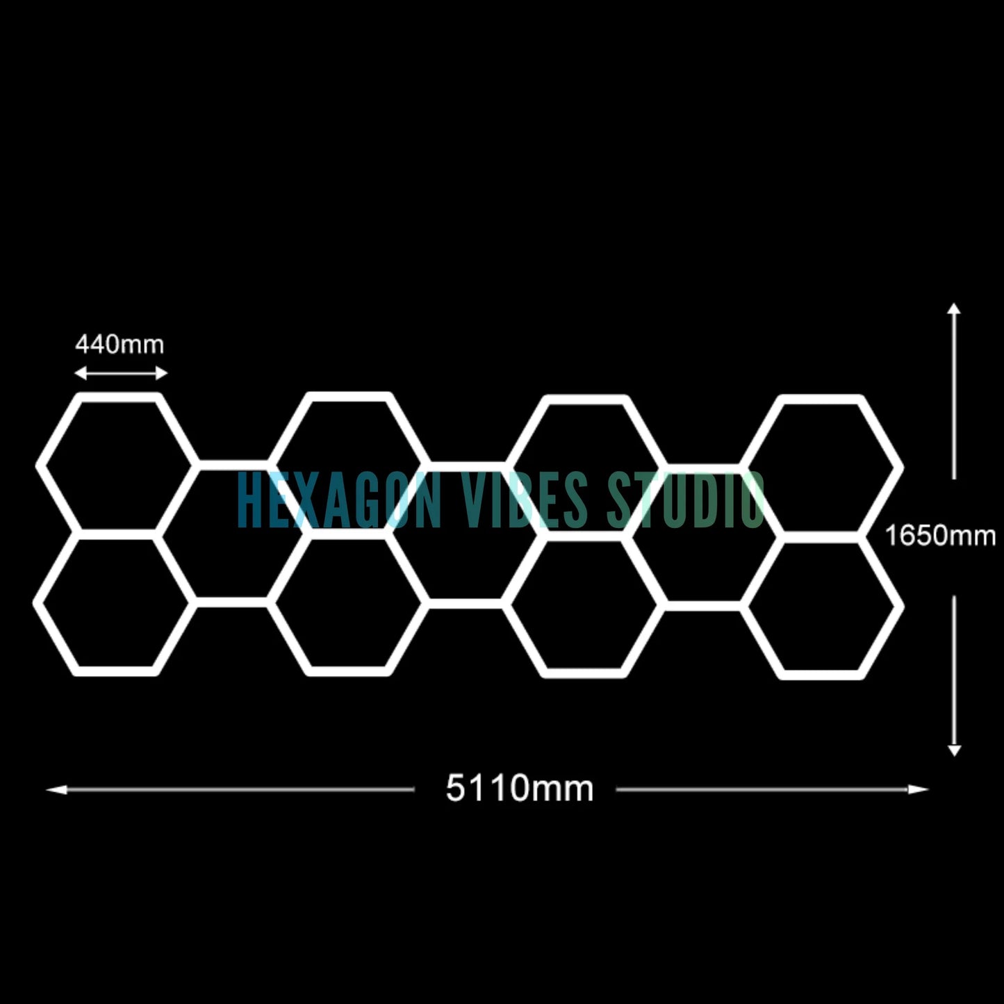 Honeycomb Ceiling Light for Workshop