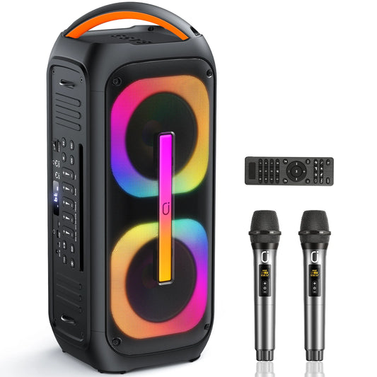 Karaoke Machine with 2 Wireless Microphones