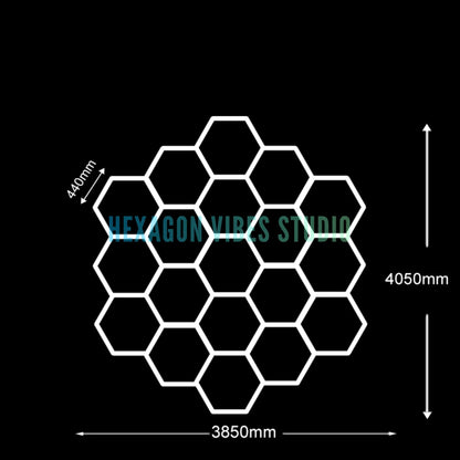 Honeycomb Ceiling Light for Workshop