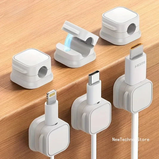 Wall-Mounted Data Cable Management Clips