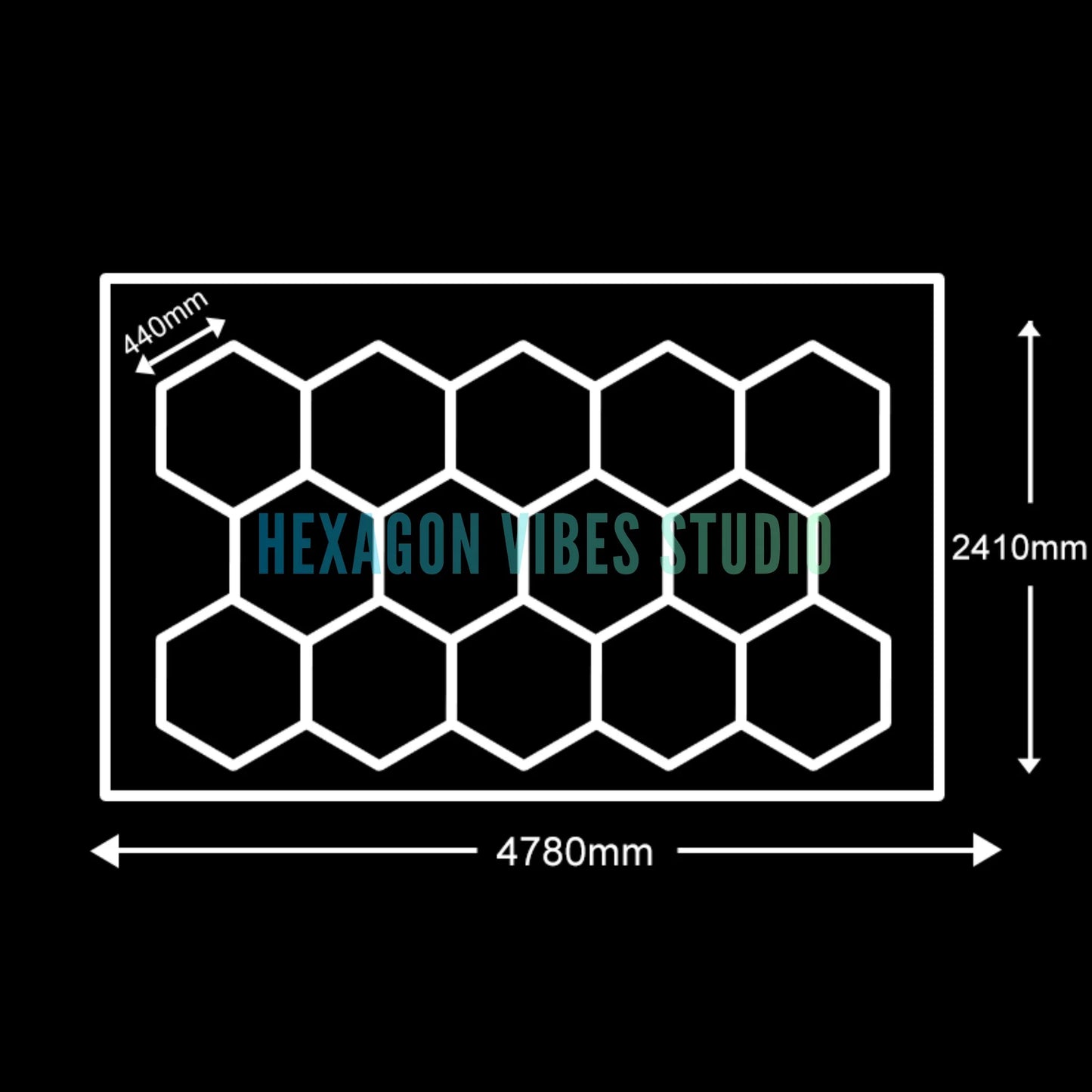 Honeycomb Ceiling Light for Workshop