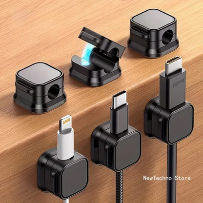 Wall-Mounted Data Cable Management Clips