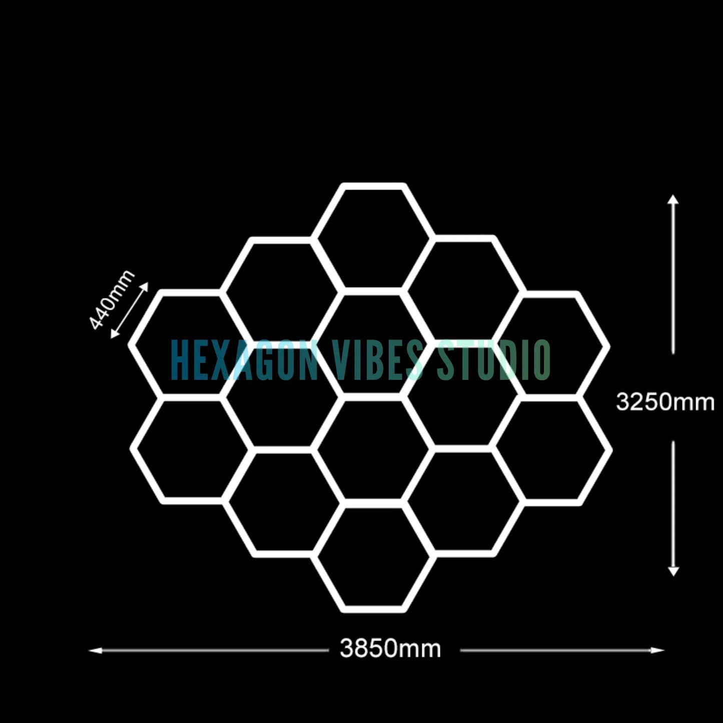 Honeycomb Ceiling Light for Workshop