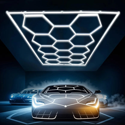 Honeycomb Ceiling Light for Workshop