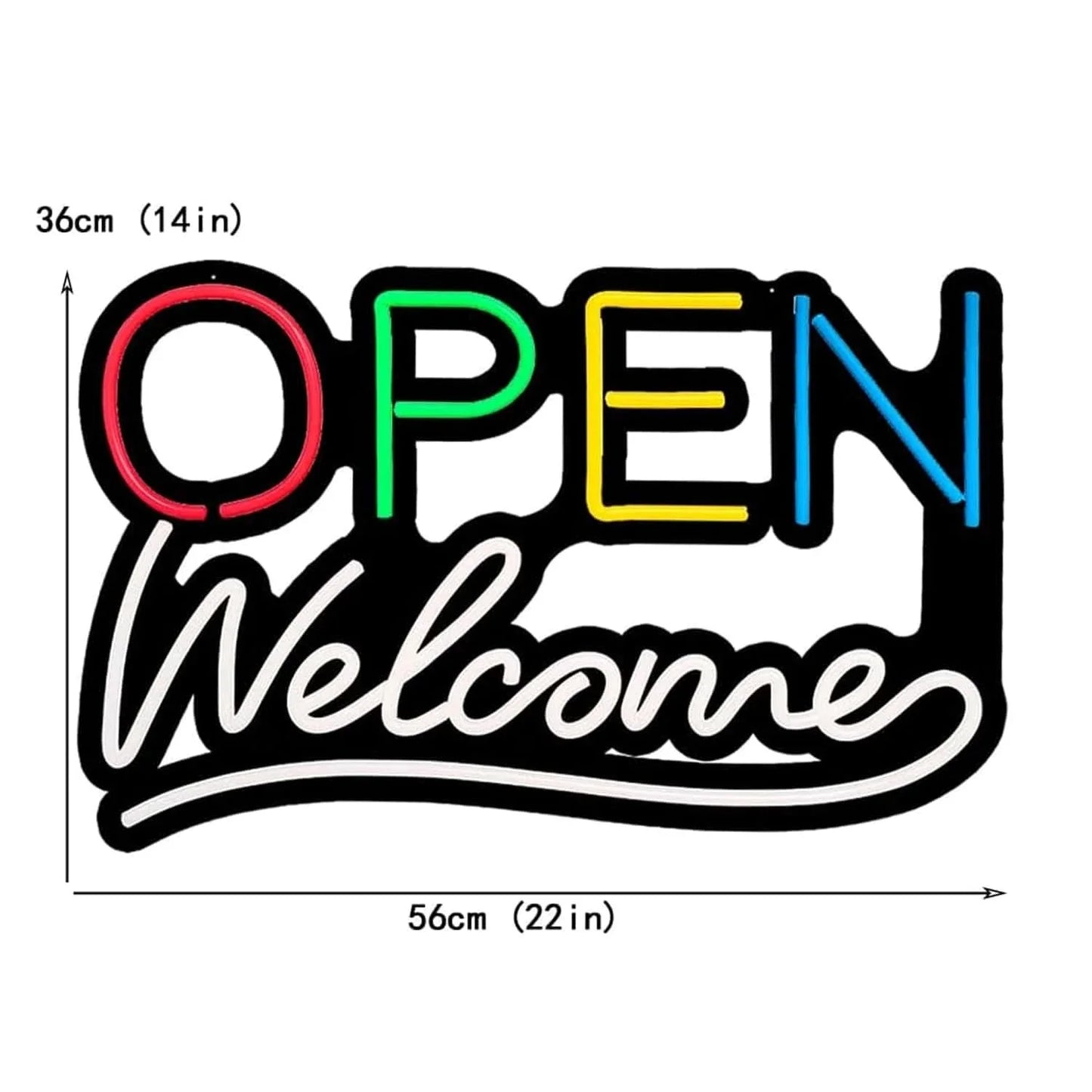 Open Neon Sign Wall Mounted Neon Lights