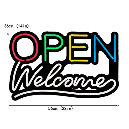 Open Neon Sign Wall Mounted Neon Lights