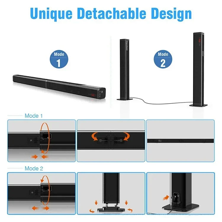 3D Surround Sound Bar Remote Control